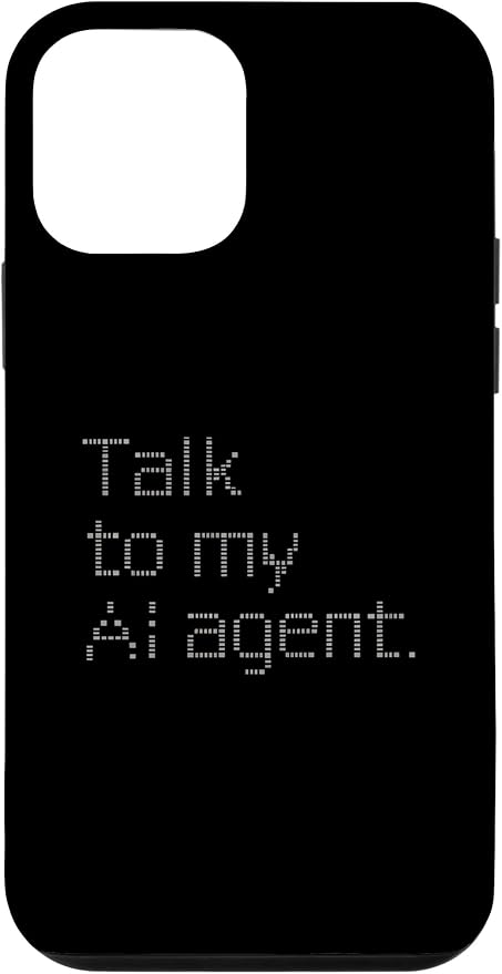 Talk to My AI Agent - Minimalist Tech Design Case for iPhone 12 mini by Unknown