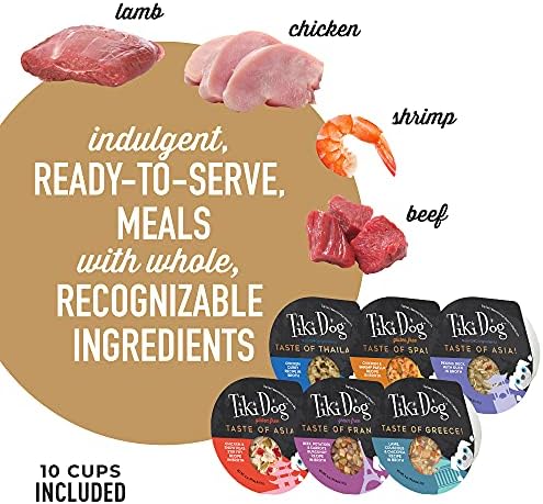 Tiki Dog Taste of The World Wet Dog Food, Variety Pack, 3oz Cup, 10ct - Image 6