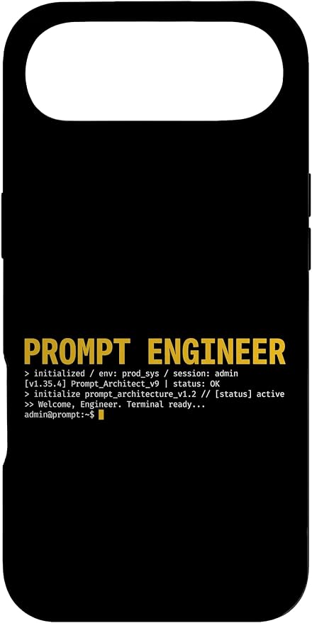 Prompt Engineer Terminal Screen AI Developer Software Coder Case for iPhone Air by Unknown