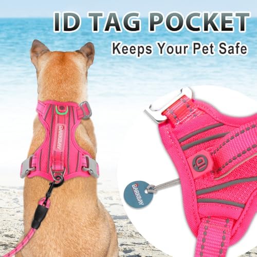 BARKBAY Dog Harness for Medium Sized Dog No Pull Dog Vest ID Tag Pocket - Image 3