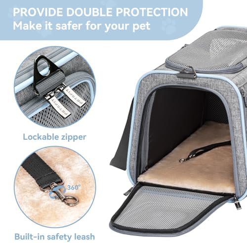 Petsfit Large Expandable Cat Carrier for Travel, Up to 18 lb - Image 5