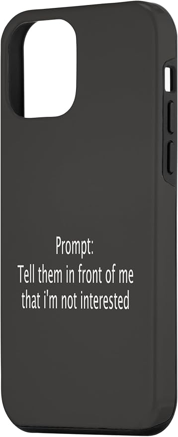 iPhone 12 mini Funny Sarcastic Prompt Satirical AI Artificial Intelligence Case - Image 2