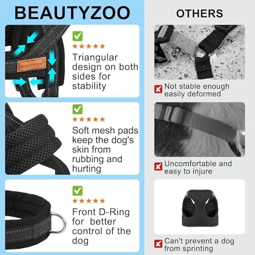 BEAUTYZOO Small Dog Harness and Leash Set, No Pull Step in Puppy Vest - Image 5