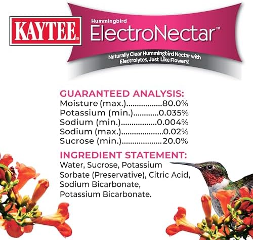 Kaytee Hummingbird ElectroNectar Wild Bird Food, Ready to Use, 64 Ounces - Image 4