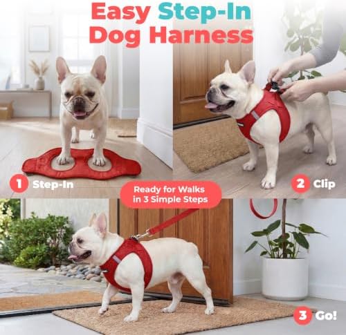 Voyager Step-in Air Dog Vest Harness - Red, X-Large - Image 3