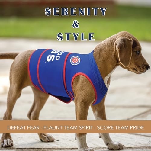 MLB Chicago Cubs Dog Anxiety Shirt Calming Soothing Vest, for Dogs & Cats with Anxiety, Fears, Fireworks, Loud Noises, Dark, Lonely Keeps Dogs Calm and Feeling Safe, Relaxing Jacket, Medium - Image 4
