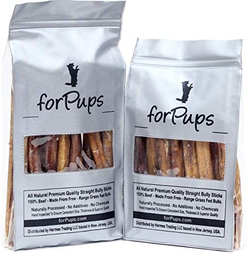 Regular Fully Organic Bully Sticks (1 Pound – 6 Inch) (16 oz Pack) - All Natural, 100% Beef Pizzle Dog Chews, Fully Digestible, Best Dental Treats for Puppies, Medium & Small Dogs (6") (1 lb) - Image 6