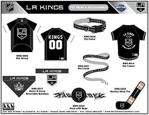 Pets First NHL Los Angeles Kings Jersey for Dogs & Cats, Medium. - Let Your Pet Be A Real NHL Fan! - Image 6