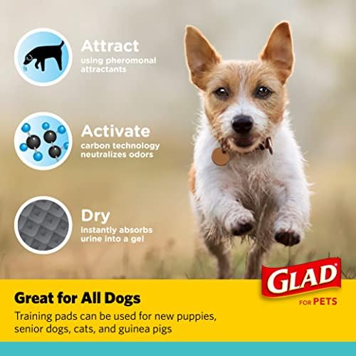 Glad for Pets Black Charcoal Puppy Pads, 17.5 x 23.5 Inch, 120 Count - Image 3