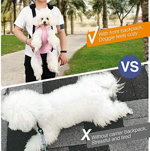 Pawaboo Pet Front Carrier Backpack for Small Medium Dogs - Image 6