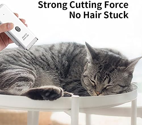 Dog Clippers,Quiet Washable USB Rechargeable Cordless Dog Grooming Kit,Electric Pets Hair Trimmers Shaver Shears for Dogs and Cats White - Image 5