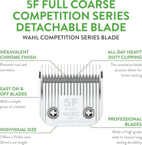 Wahl Professional Animal Competition Blade, 2372-100, 5F - Image 2
