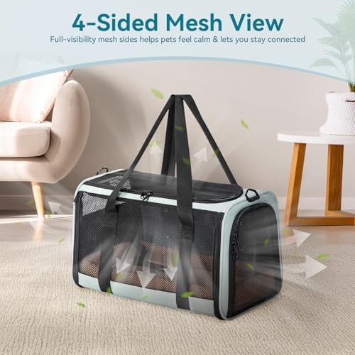 PETSFIT Cat Carrier Soft with Patented Safety Buckles, Safe for Car Travel - Image 6