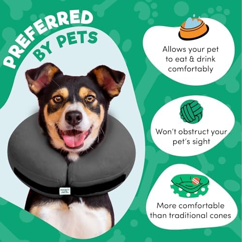 BENCMATE Inflatable Dog Cone Collar Alternative After Surgery XLarge - Image 3