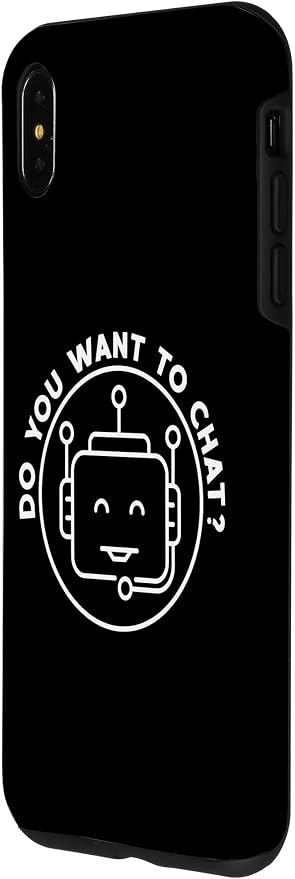 Chatbot - Do You Want To Chat? AI and ML Geek Case for iPhone XS Max - Image 2