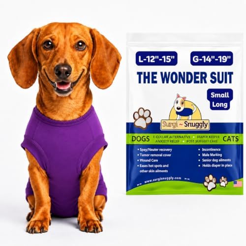 Surgi Snuggly Dog Surgery Recovery Suit, Cone Alternative, Spay/Neuter SL by Surgi%7ESnuggly