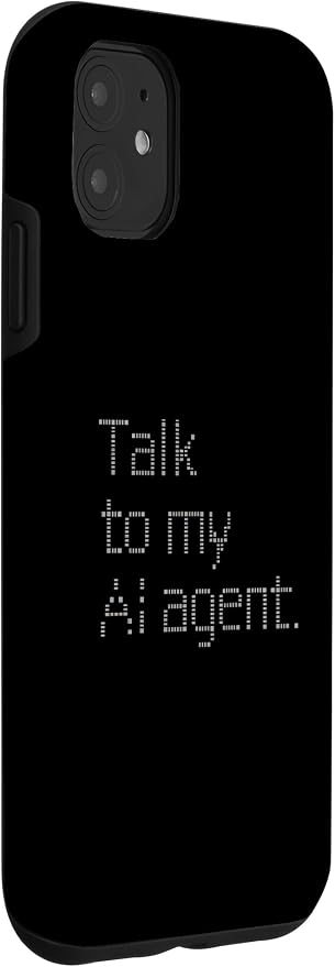 Talk to My AI Agent - Minimalist Tech Design Case for iPhone 11 - Image 3