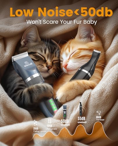 oneisall Cat Clippers and Paw Trimmer 3 in 1 Cat Grooming Kit - Image 4