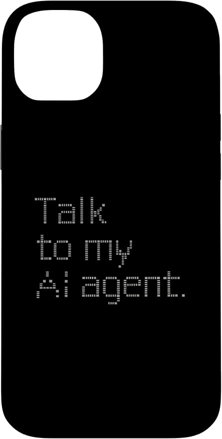 Talk to My AI Agent - Minimalist Tech Design Case for iPhone 14 Plus by Unknown