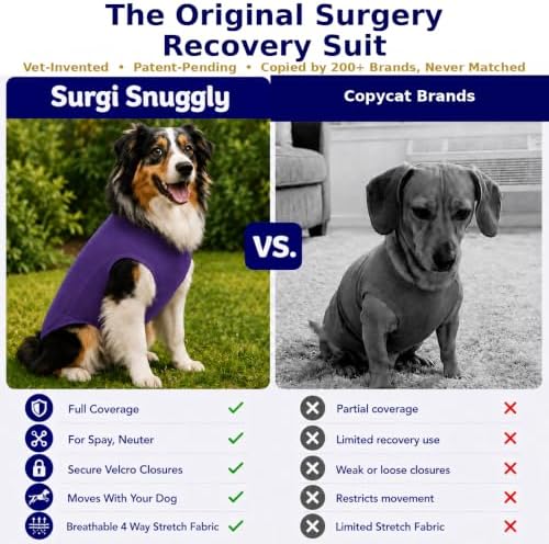 Surgi Snuggly Dog Surgery Recovery Suit, Cone Alternative, Spay/Neuter LL - Image 3