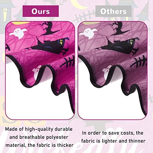 Weewooday 8 Pcs Halloween Dog Bandanas Adjustable Pet Scarf,Witch Style - Image 2