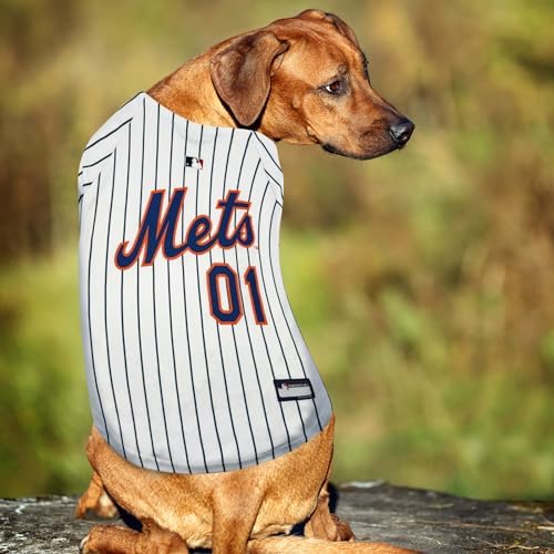 Official MLB New York Mets Pet Jersey for Dogs & Cats, Size X-Small - Stylish Baseball Jersey for Your Furry Fan- Show Off Team Spirit with The Perfect Fan Apparel Gear for Pet, Dog & Cat - Image 3