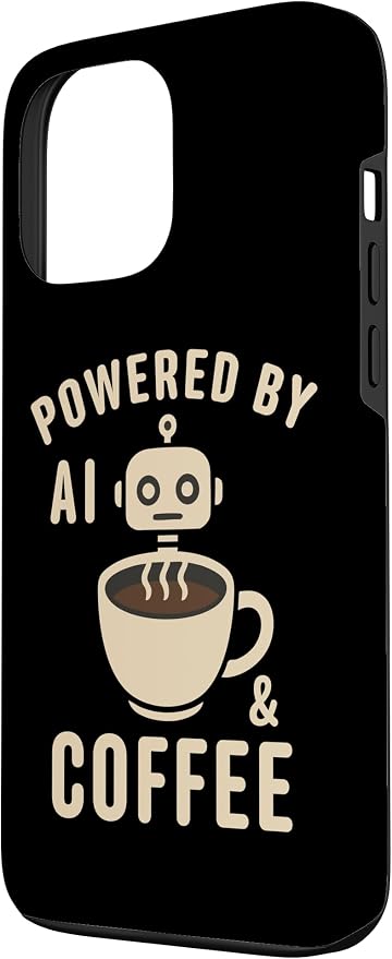Powered by AI and Coffee Robot Case for iPhone 13 Pro Max - Image 2