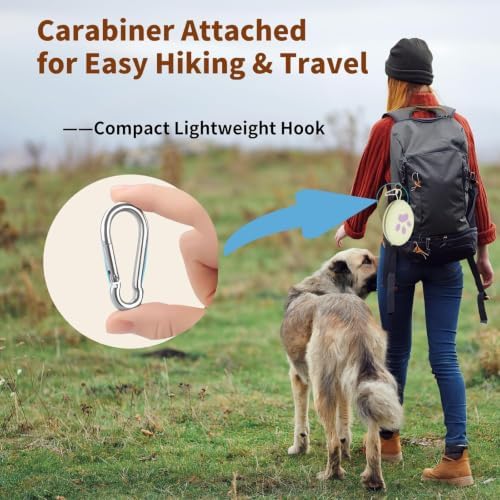2-in-1 Collapsible Dog Travel Bowl Portable Silicone Carabiner - Image 4