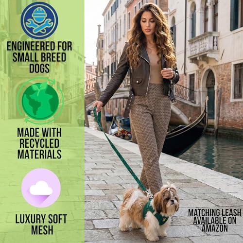EcoBark Step in Dog Harness, Reflective Mesh No Pull Pet Vest, Medium - Image 2