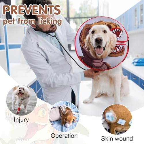 BEAUTYZOO Dog Cone Collar Alternative After Surgery,Pet Neck Donut E‑Collar - Image 4
