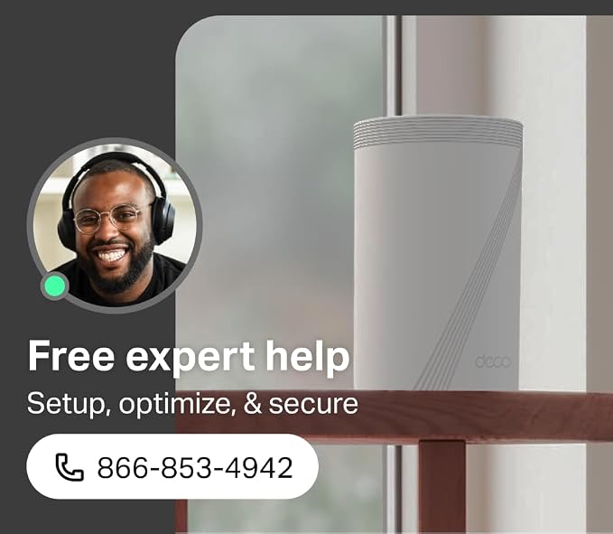 TP-Link Deco 7 Pro BE63 Tri-Band WiFi 7 BE10000 Whole Home Mesh System- 6-Stream 10 Gbps, 4X 2.5G Ports Wired Backhaul, 4X Smart Internal Antennas, VPN, HomeShield, Free Expert Support (1-Pack) - Image 4