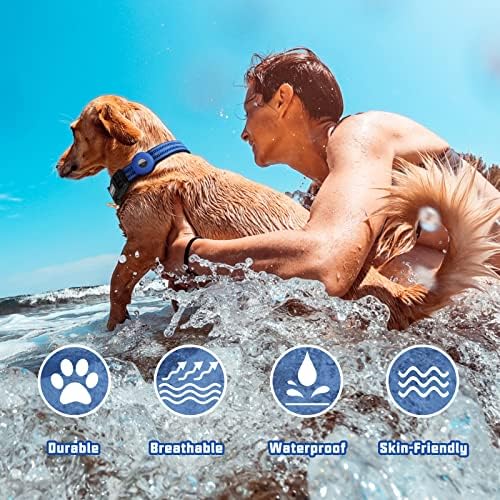 Auroth Airtag Dog Collar, Adjustable Air Tag Case Holder Dog Collar for Medium Large Dogs, Airtag Dog Collar Holder with Heavy Duty D Ring Tangle Free - Image 5