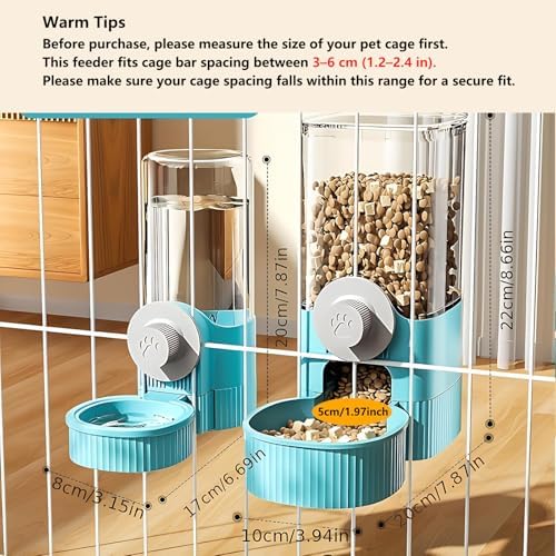 GPY Automatic Hanging Gravity Pet Feeder and Water Dispenser Set - Image 2