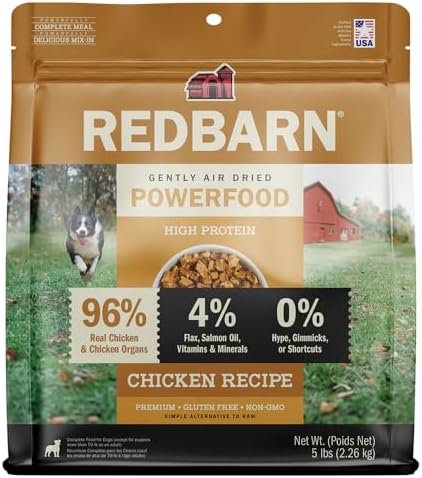 Redbarn Air Dried Powerfood High Protein Chicken Recipe, Made in USA, 5 lb by Redbarn
