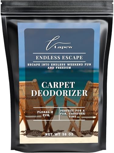 Lapew Endless Escape Carpet Deodorizer Powder - Pet Safe Freshener for Vacuuming | Scented Odor Eliminator for Home | 36 oz by Lapew
