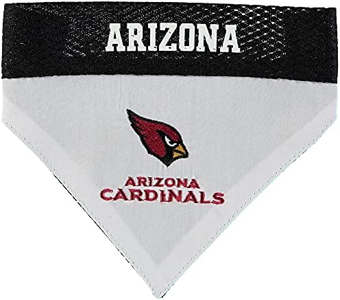 Pets First NFL DOG BANDANA - ARIZONA CARDINALS REVERSIBLE PET BANDANA. 2 Sided Sports Bandana with a PREMIUM Embroidery TEAM LOGO, Large/X-Large. - 2 Sizes & 32 NFL Teams available by PETSFIRST