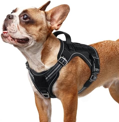 rabbitgoo Tactical Dog Harness for Small Dogs, No Pull Service Pet Vest by rabbitgoo