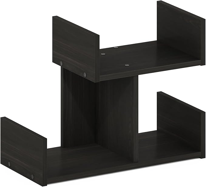 Furinno HERMITE Desk File Folder Organizers, 3-Shelf Desktop Office Organization Racks, Desk Top Display Book Shelf, for Paper, Office Supplies, Magazine, Espresso - Image 5