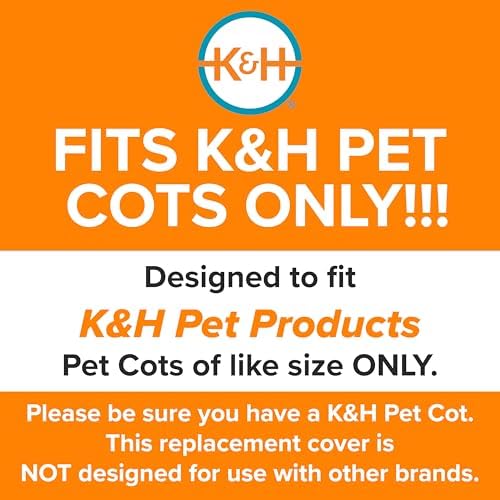 K&H PET PRODUCTS Original Pet Cot Replacement Cover (Cot Sold Separately) - Chocolate/Black Mesh, Medium 25 X 32 Inches - Image 5