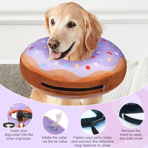 BEAUTYZOO Dog Cone Collar Alternative After Surgery,Pet Neck Donut E‑Collar - Image 5