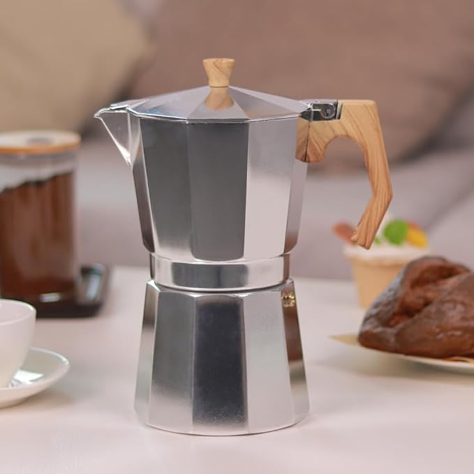 wedrink 12 Cup Stovetop Espresso Maker Aluminium Moka Pot Percolator - Image 6