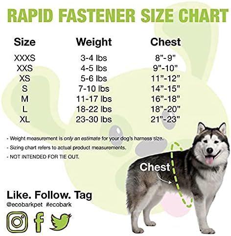 EcoBark Step in Dog Harness - Eco-Friendly Teacup Dog Harnesses for XS and Small Dogs - Reflective and Adjustable Mini Body Halter Vest -Tiny Soft Mesh Toy Breed Harness (Red, XS) - Image 6