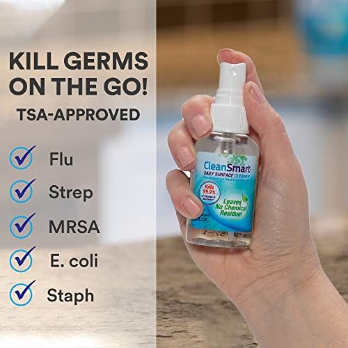 CleanSmart Daily Surface Cleaner Disinfectant Travel Size, 2 oz (3 pack) - Image 4