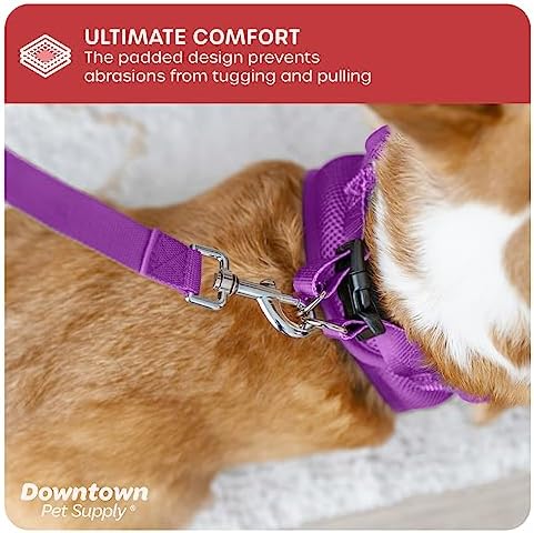 Downtown Pet Supply Step in Dog Harness No Pull, XX-Large, Purple - Adjustable Harness with Padded Mesh Fabric and Reflective Trim - Buckle Strap Harness for Dogs - Image 6
