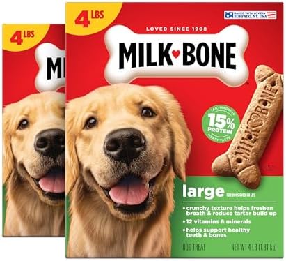 Milk-Bone Original Biscuits Large Dog Treats, 2 (4 Lb.) Boxes by Milk-BoneDogTreats