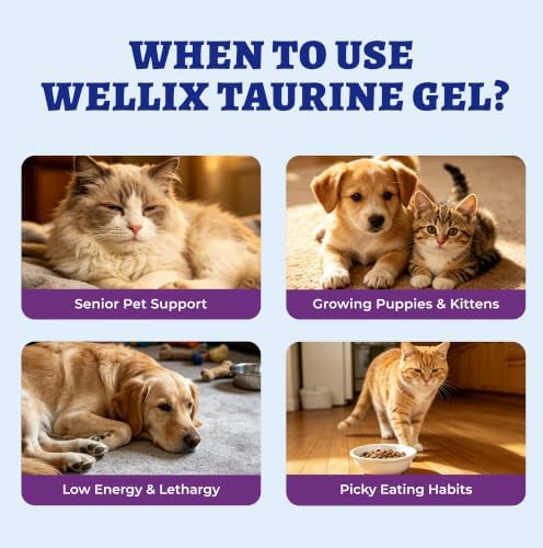 Wellix Taurine for Cats & Dogs Support Heart, Vision & Immune Health 2oz - Image 2