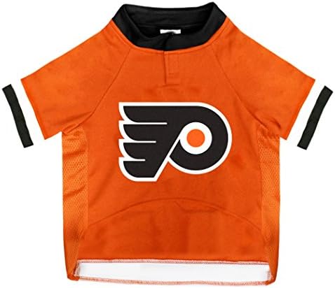 NHL Philadelphia Flyers Jersey for Dogs & Cats, Large. - Let Your Pet Be A Real NHL Fan! - Image 2