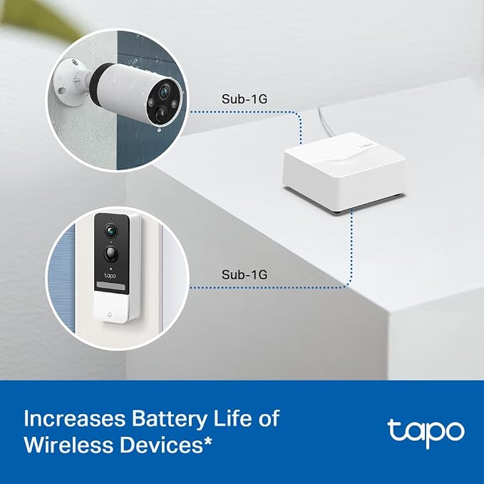 TP-Link Tapo Smart Hub with Built-In Chime, REQUIRES 2.4GHz Wi-Fi, Connect up to 64 Smart + 4 Camera Devices, Sub-1G Low-Power Wireless Protocol, 512GB Local Storage, Tapo H200 - Image 10