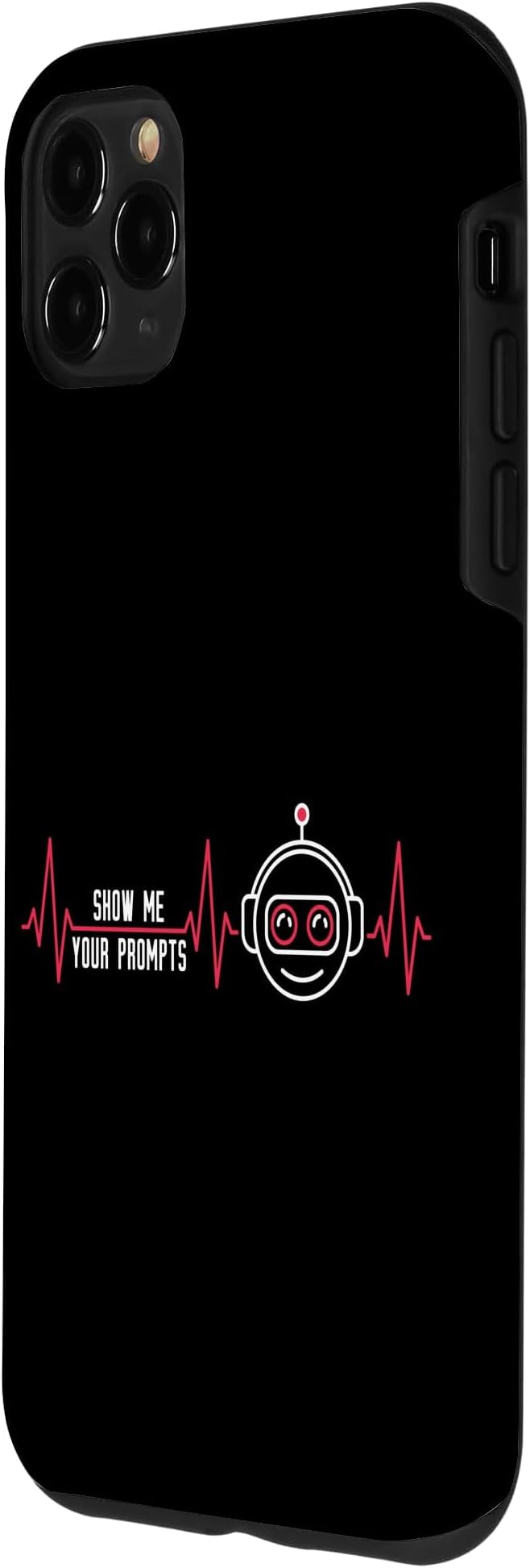 Show Me Your Prompts AI Artificial Intelligence Heartbeat Case for iPhone 11 Pro Max - Image 2