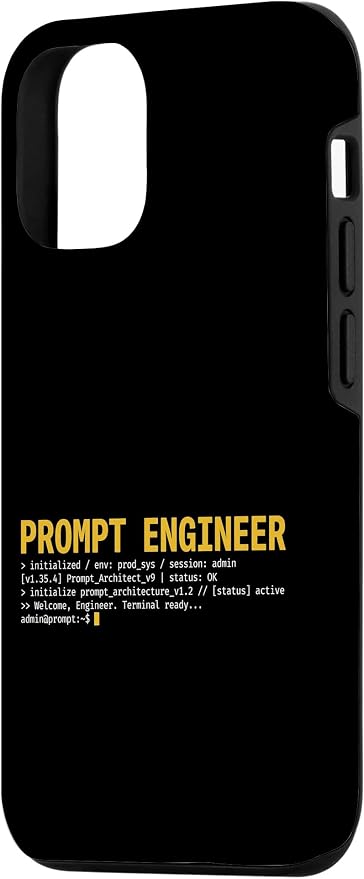 Prompt Engineer Terminal Screen AI Developer Software Coder Case for iPhone 12/12 Pro - Image 2
